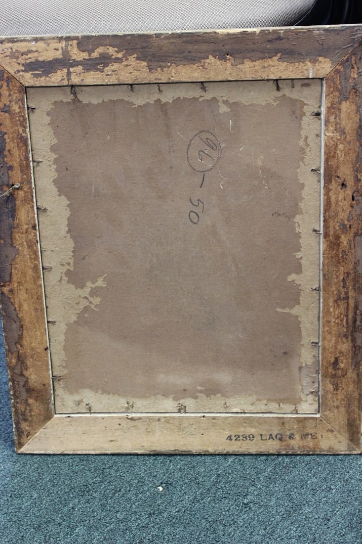 An Antique Oil on Board Painting - 7