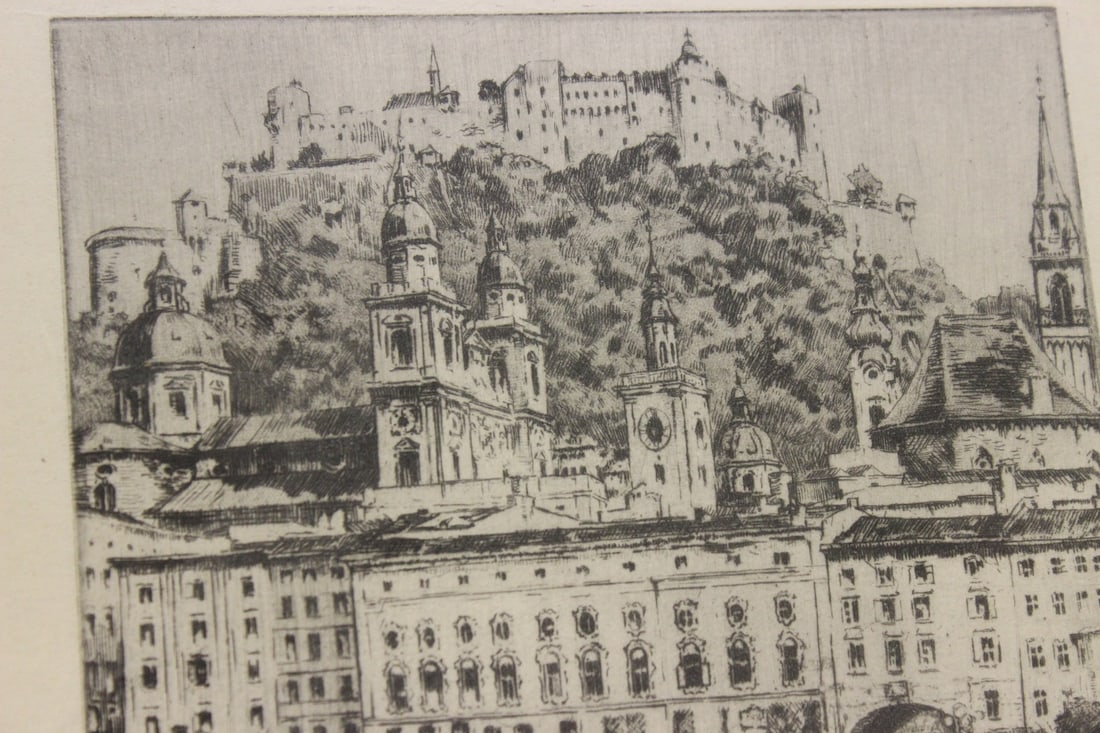 An Antique Etching by German Listed Artist - 3