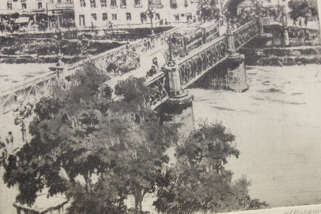 An Antique Etching by German Listed Artist - 6