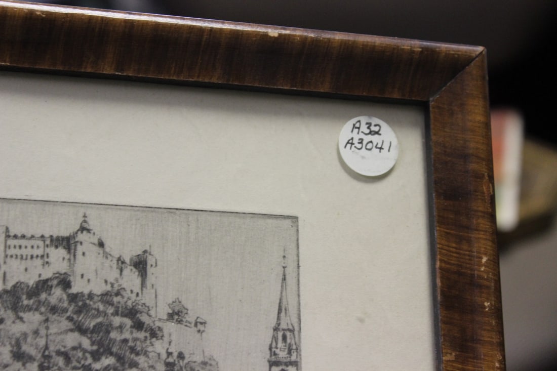 An Antique Etching by German Listed Artist - 9