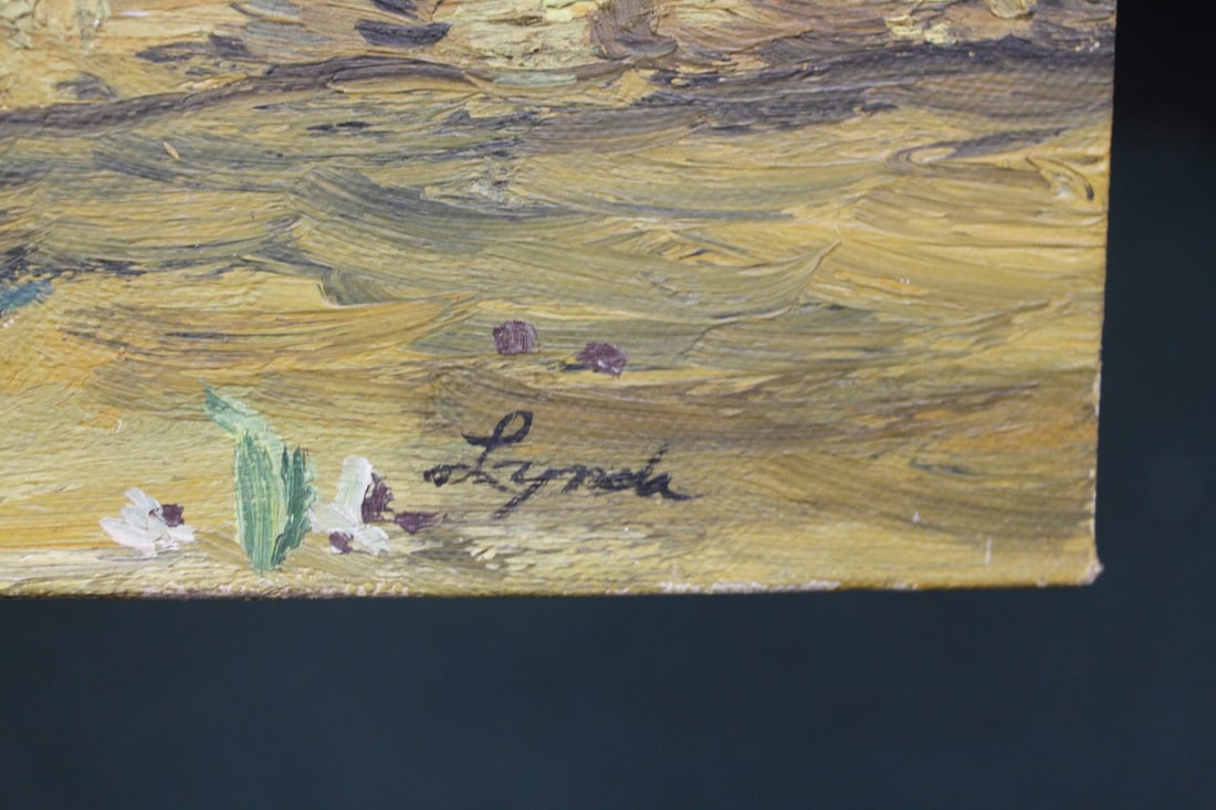A Vintage Oil on Board of Flowers - 2
