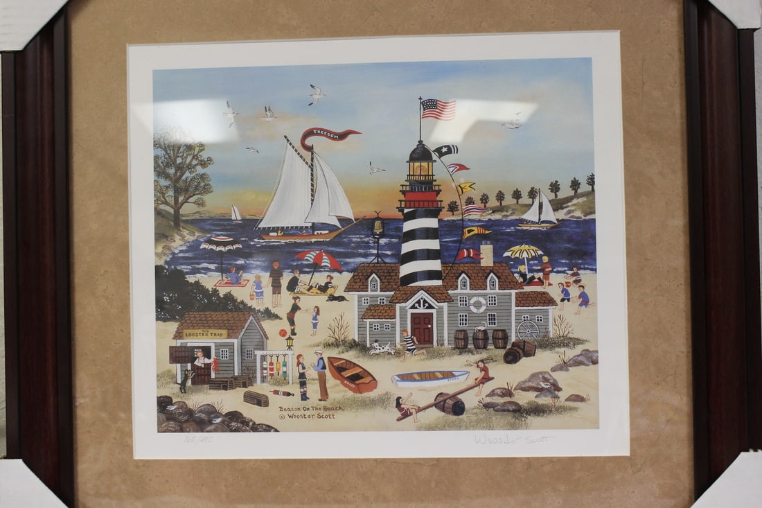 A Framed Litograph by Listed Artist Wooster Scott - 2