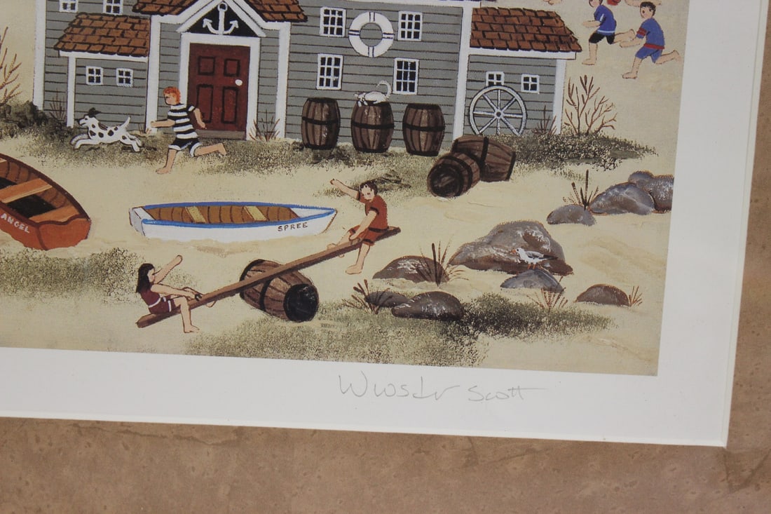 A Framed Litograph by Listed Artist Wooster Scott - 4