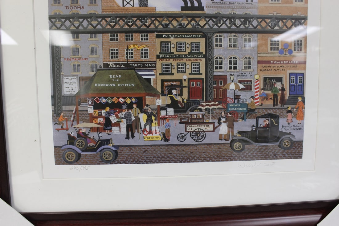 A Framed Litograph by Listed Artist Wooster Scott - 2