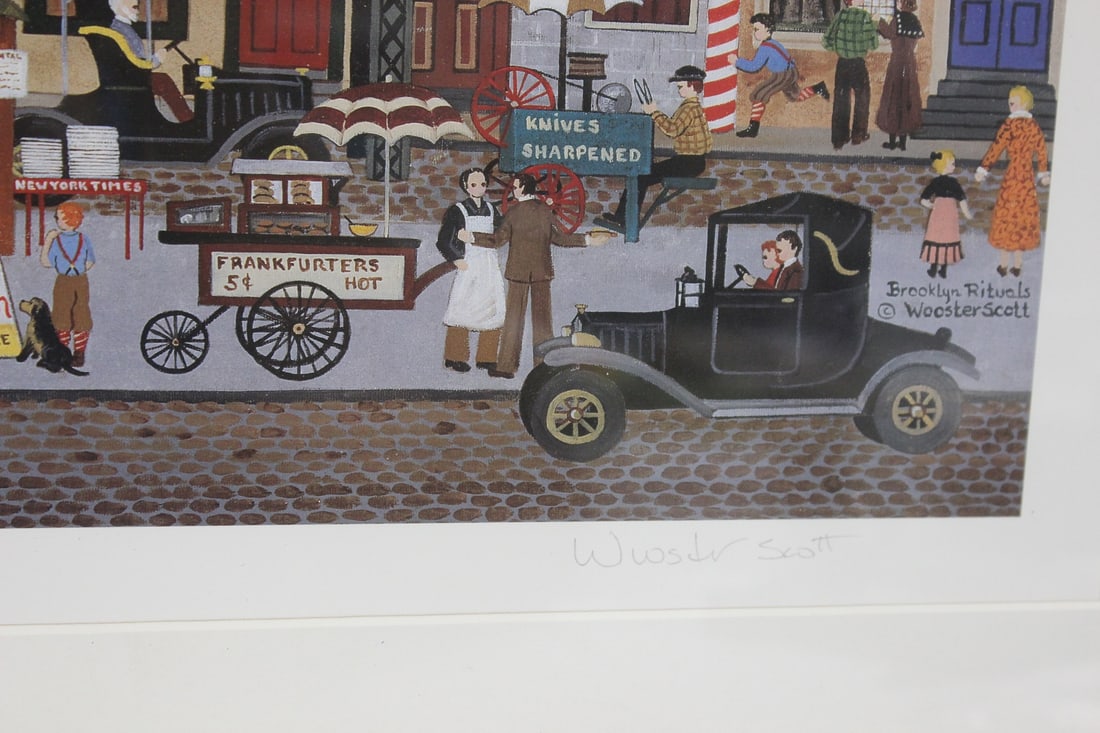 A Framed Litograph by Listed Artist Wooster Scott - 4