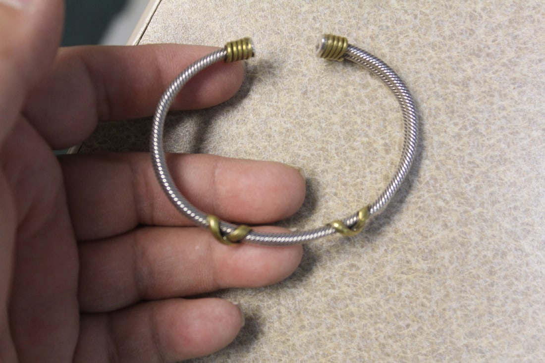 Sterling and Brass Bracelet - 2