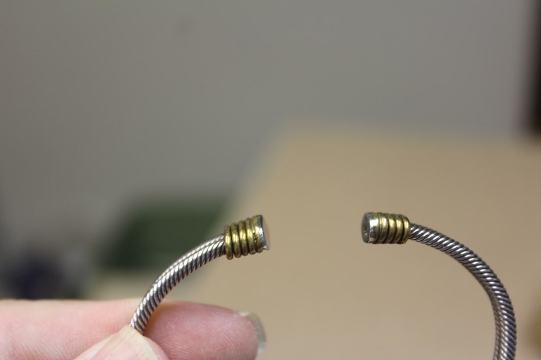 Sterling and Brass Bracelet - 3