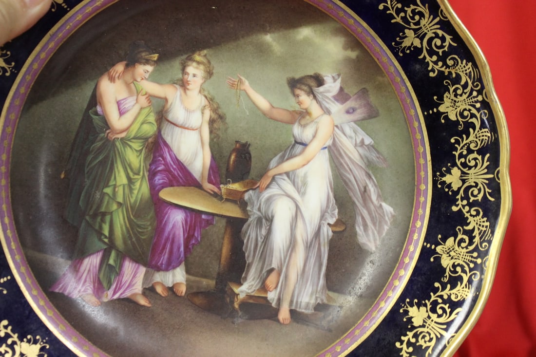 An Important Meissen Cobalt Blue Cabinet Plate - 5