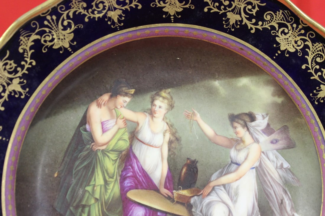 An Important Meissen Cobalt Blue Cabinet Plate - 6