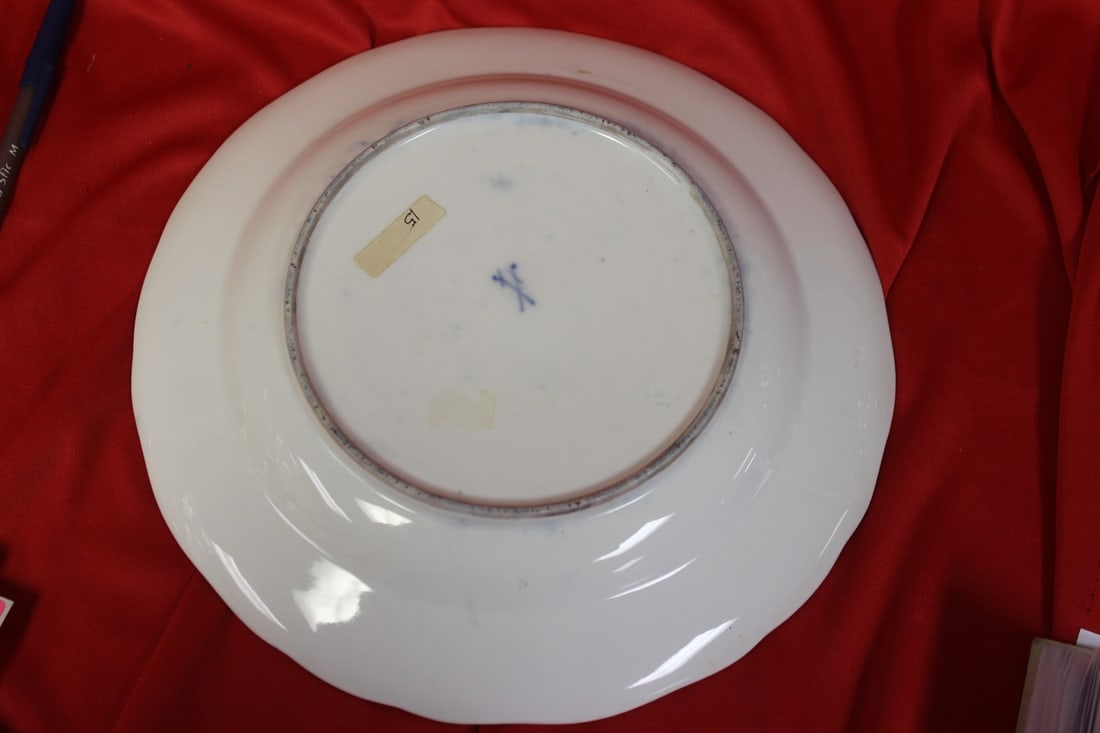 An Important Meissen Cobalt Blue Cabinet Plate - 9
