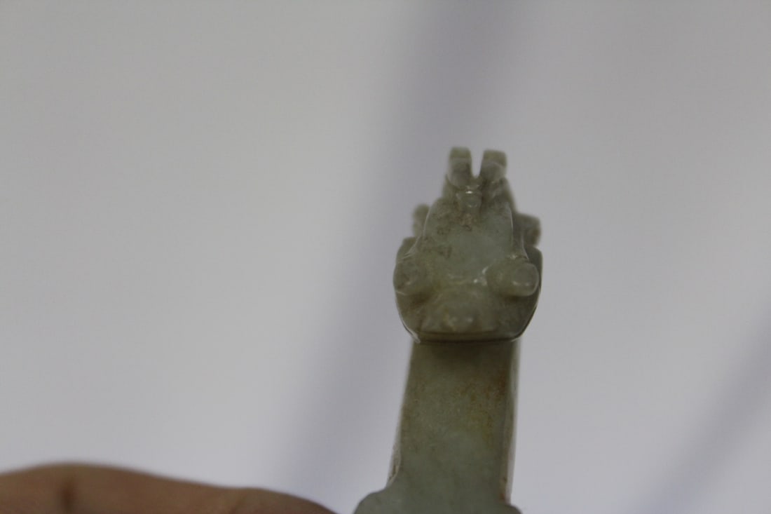 Antique Chinese Jade Belt Hook - 3