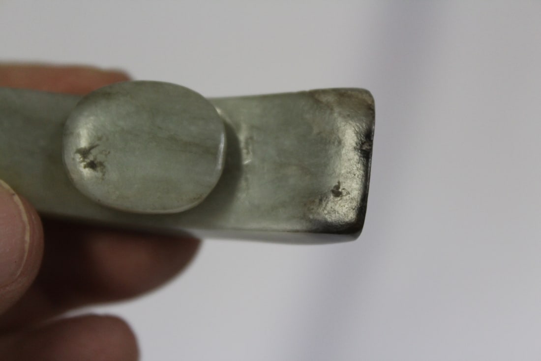 Antique Chinese Jade Belt Hook - 5