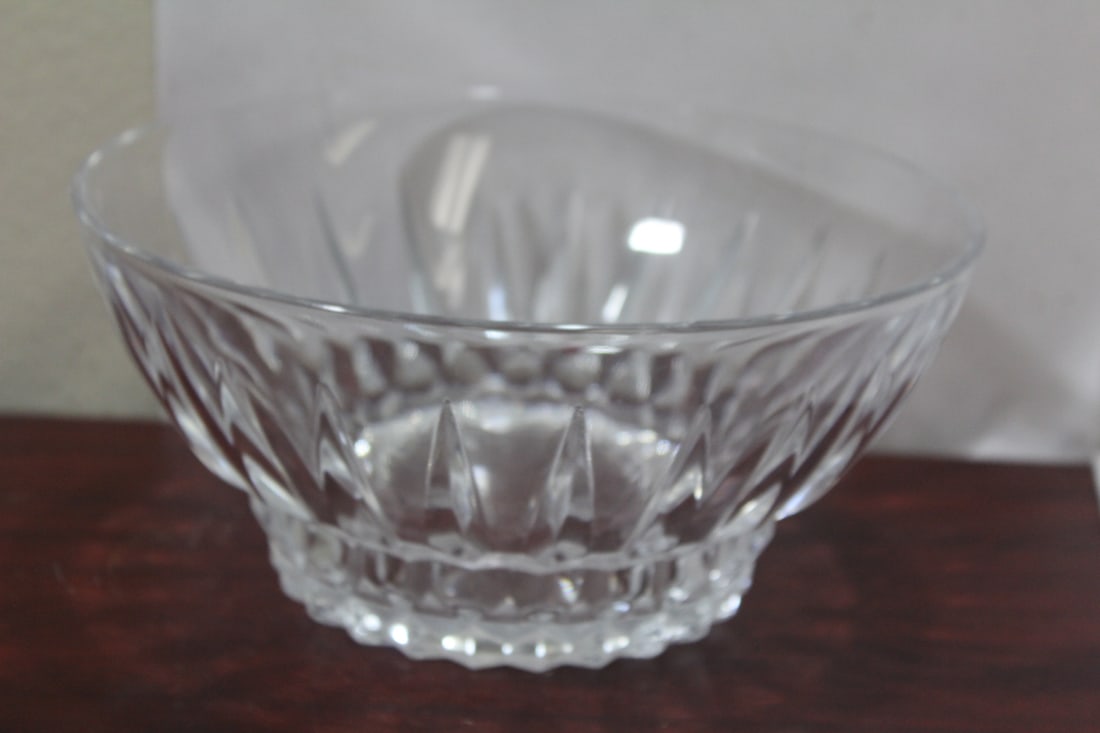 A Cut Glass Center Bowl - 4