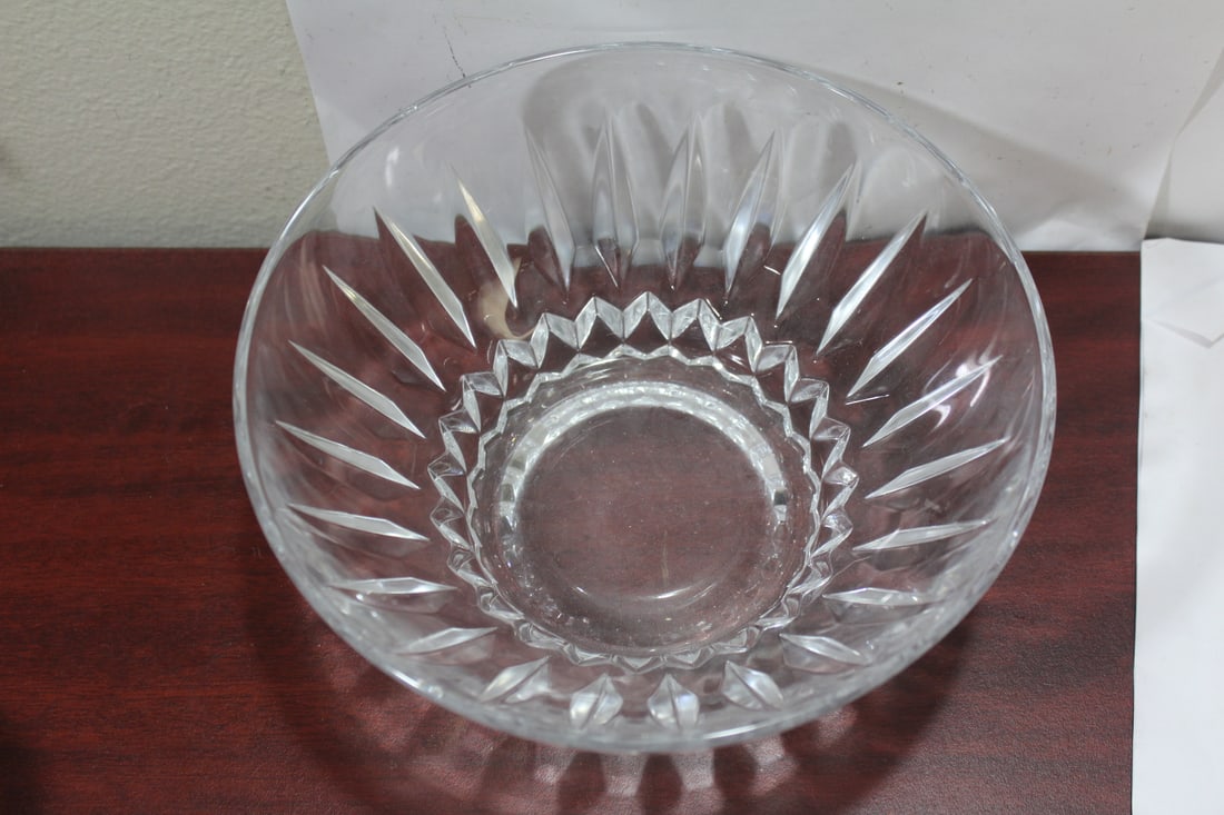 A Cut Glass Center Bowl - 5