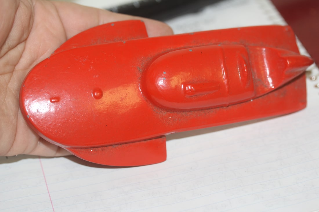 Vintage Cast Iron Race Car - 2
