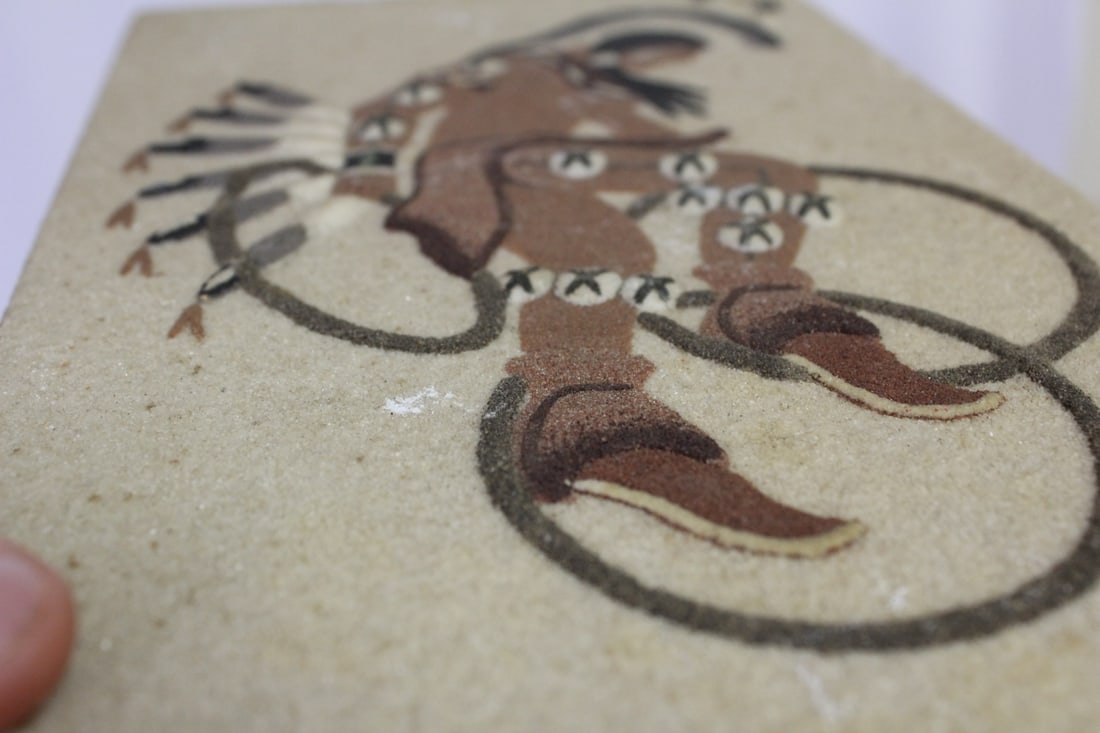 A Wood Native American Wall Hanger - 6