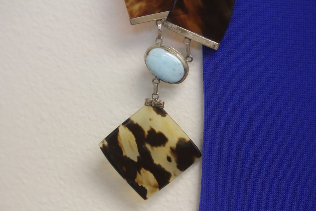 Sterling and Lucite Necklace - 2