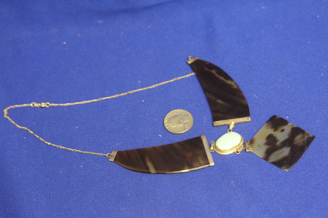 Sterling and Lucite Necklace - 4