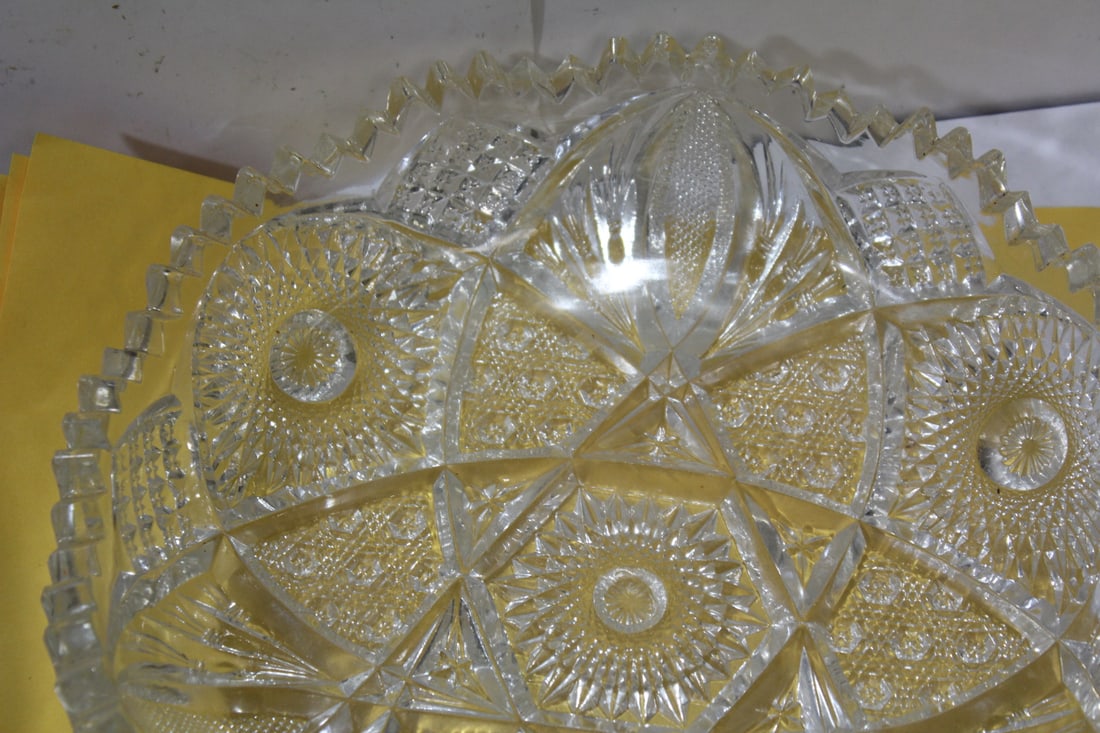 A Cut Glass Bowl - 5