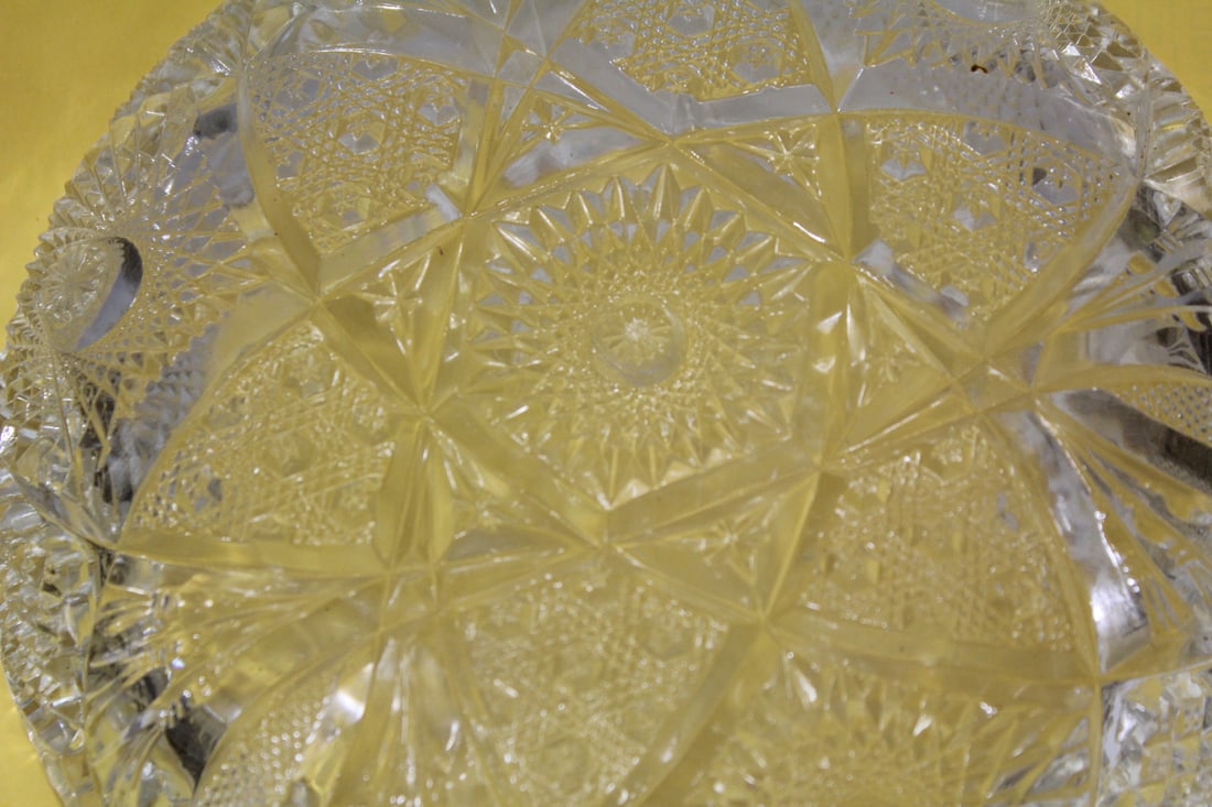 A Cut Glass Bowl - 8