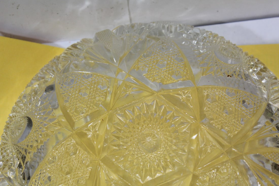 A Cut Glass Bowl - 9