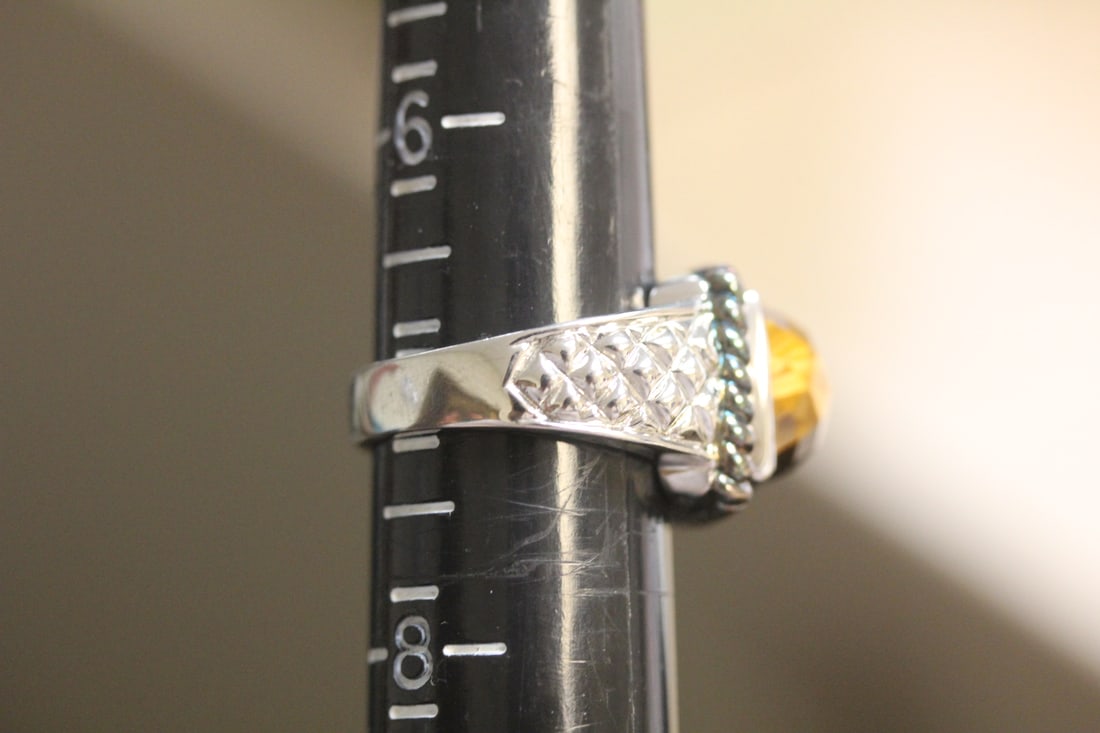 Sterling and Tiger Eye Ring - 6