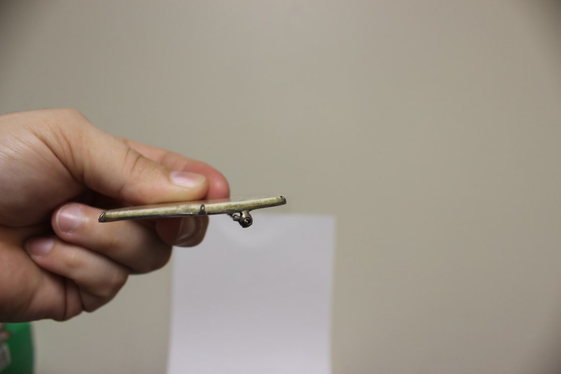 A Sterling and Carved Bone Brooch - 5