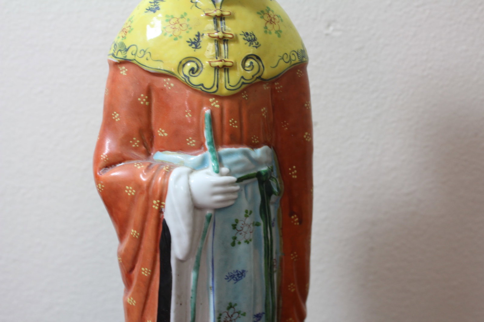 A Signed Chinese Porcelain Lady Statue - 6