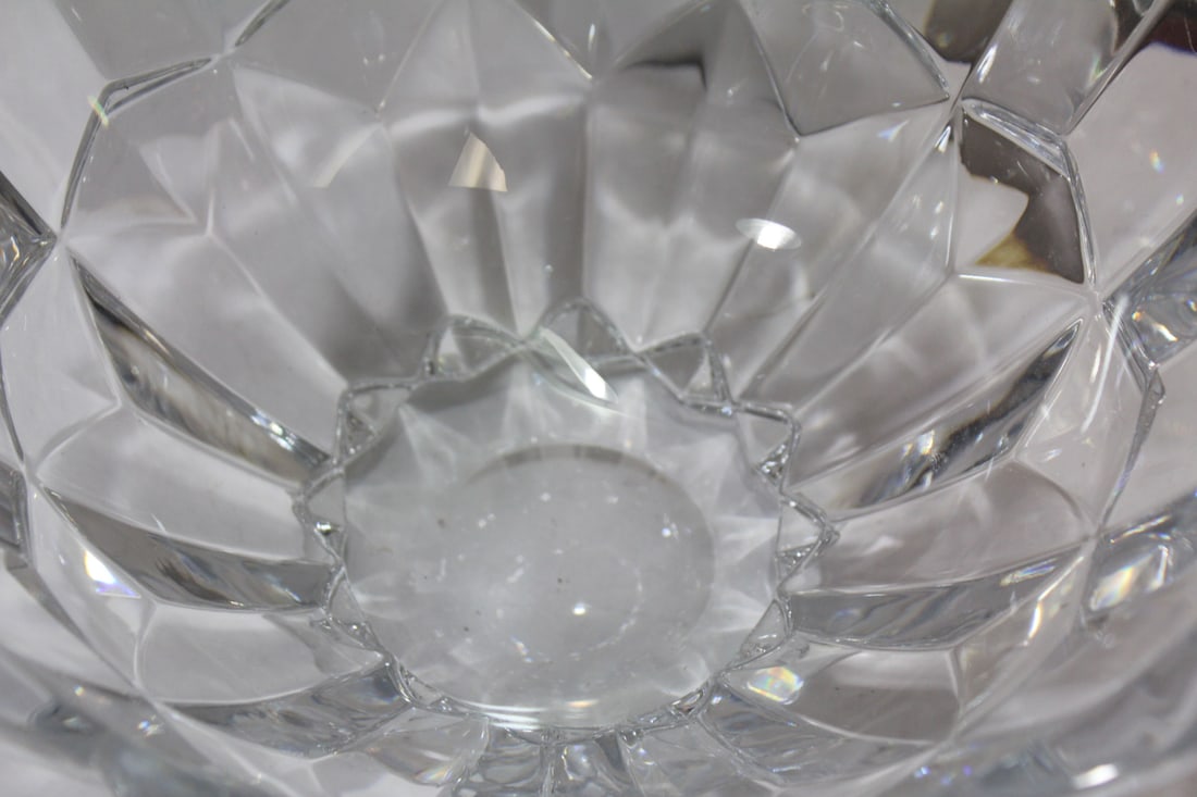 A Large Cut Glass Center Bowl - 3