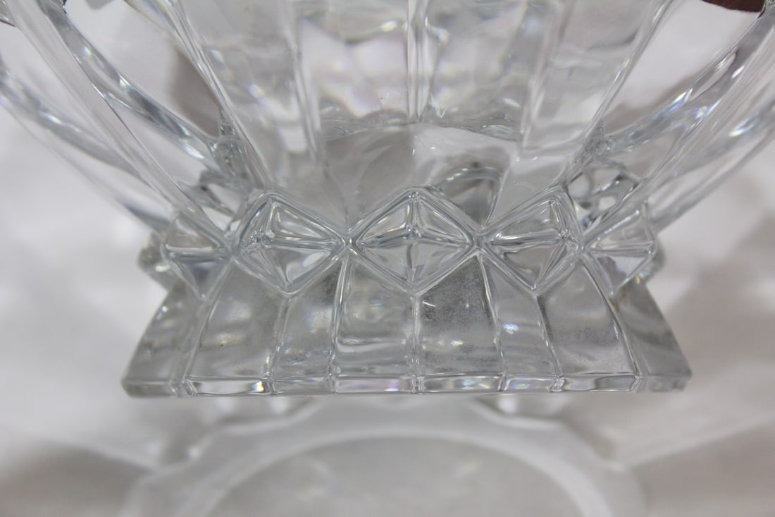 A Large Cut Glass Center Bowl - 7