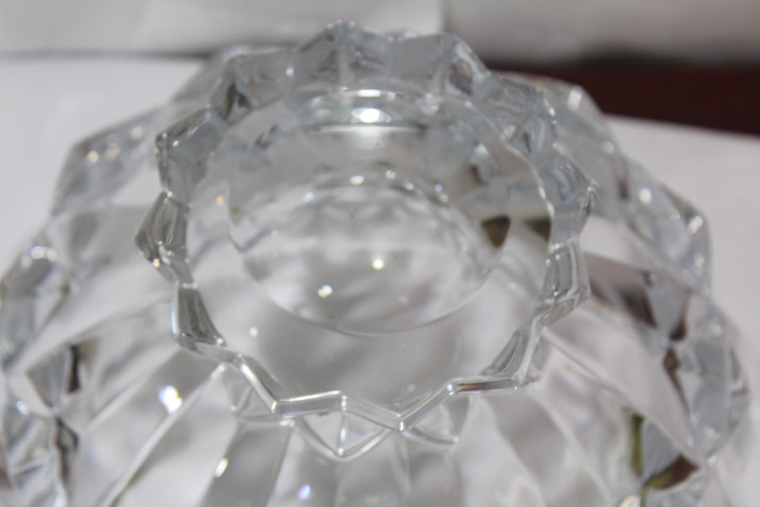 A Large Cut Glass Center Bowl - 8