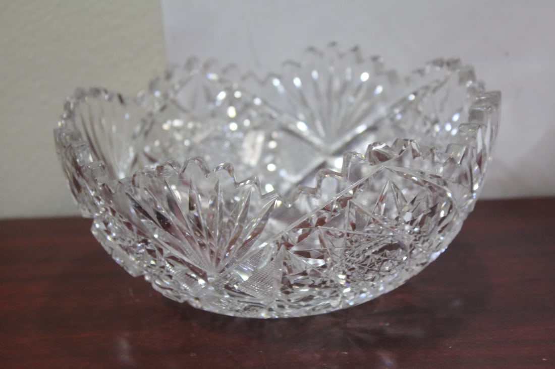 A Brilliant Cut Glass Bowl - 5