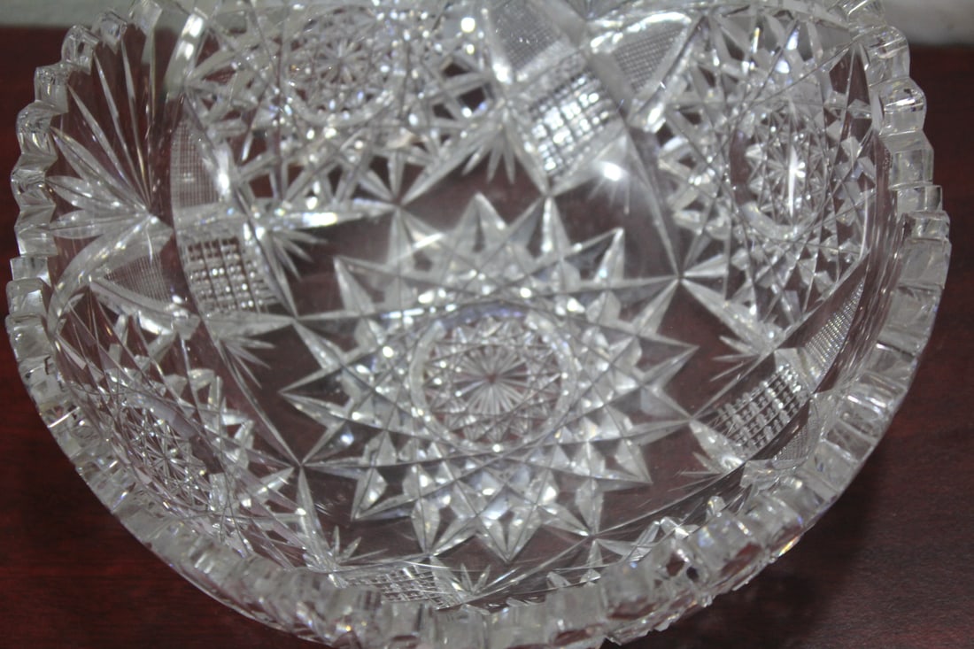 A Brilliant Cut Glass Bowl - 6