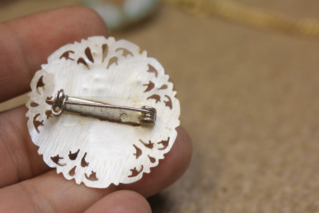 Mother of Pearl Brooch/Pin - 2