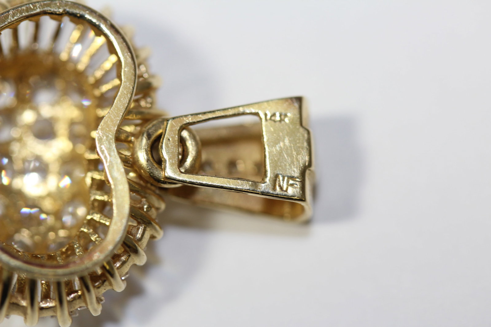 A 14KT Gold And Diamond Pendant - 6