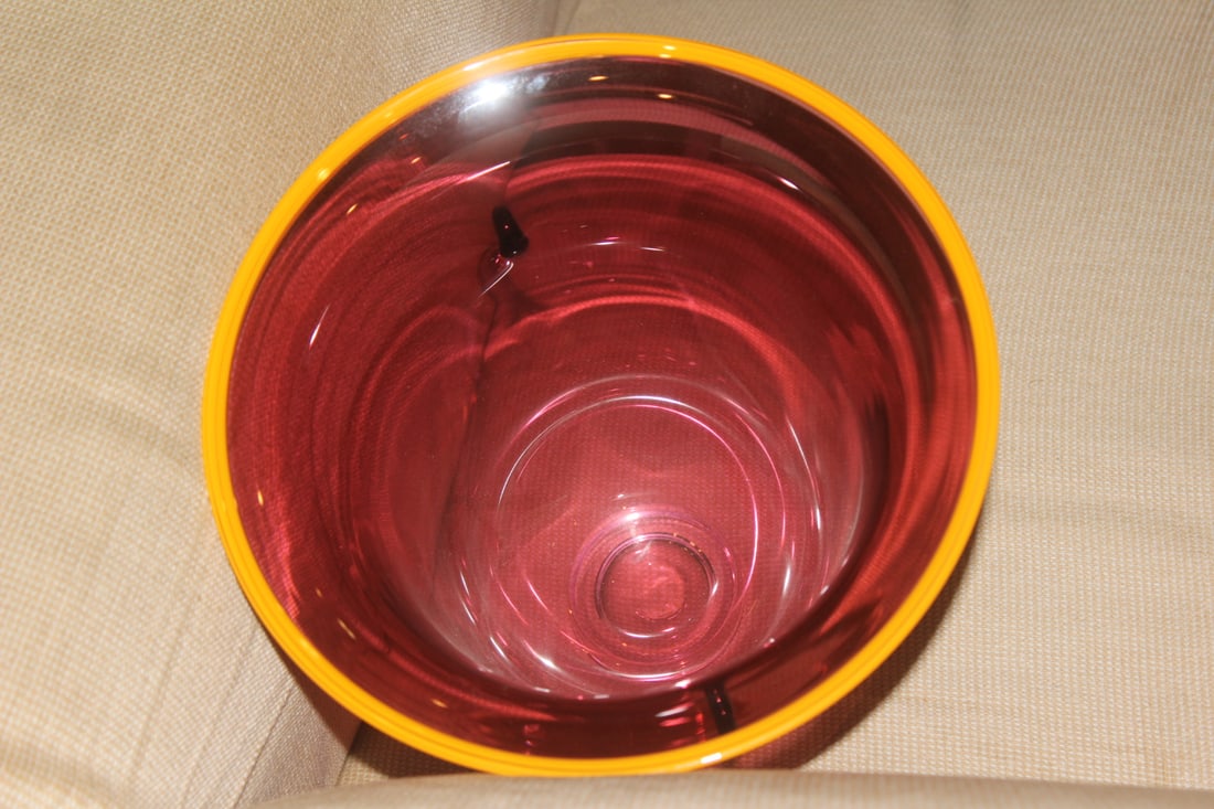 Signed Art Glass Bowl - 5