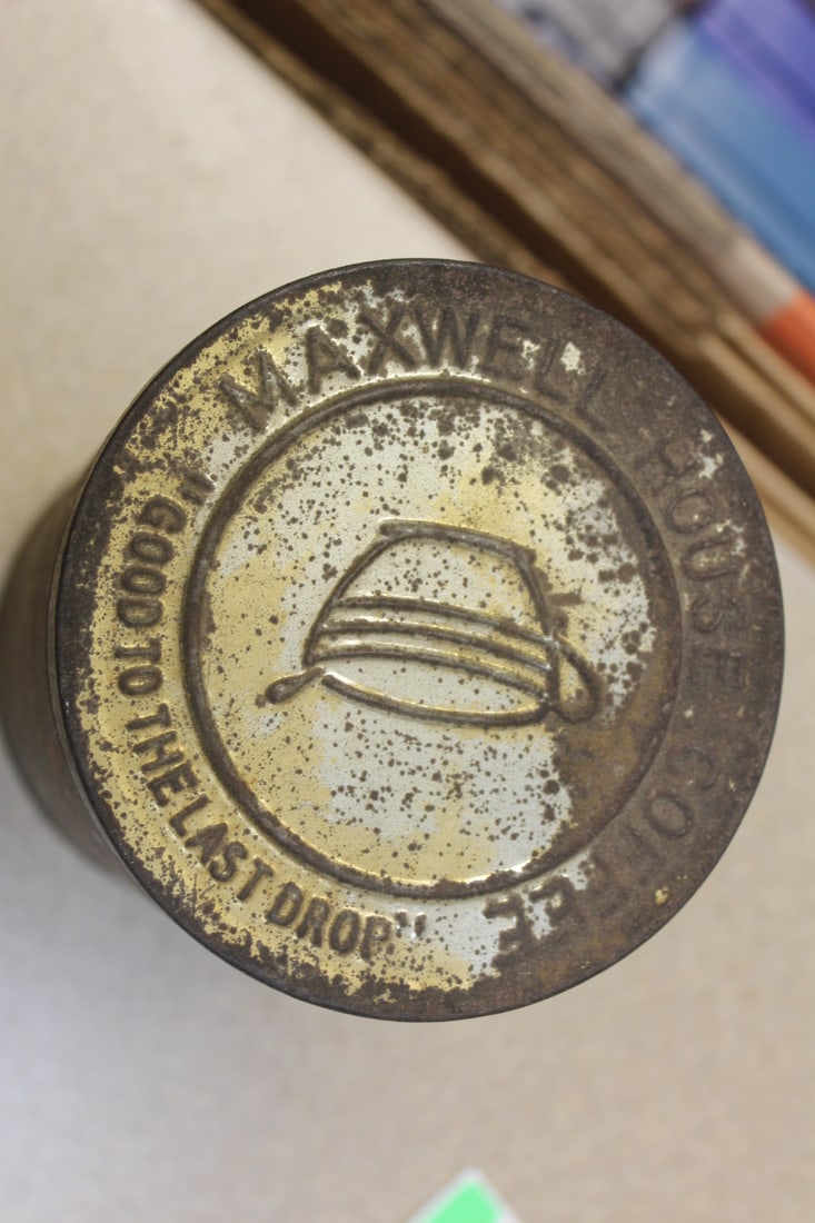 Vintage Maxwell House Coffee Tin Can - 2