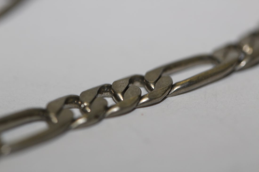 A Sterling Figaro Necklace - 2