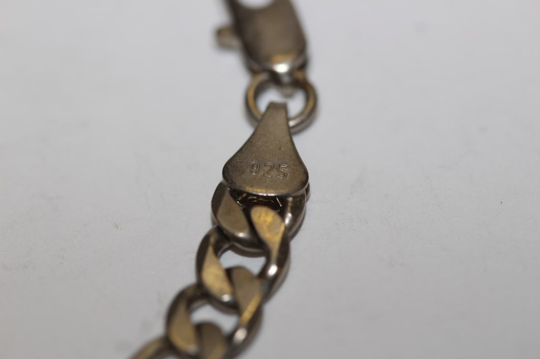A Sterling Figaro Necklace - 3