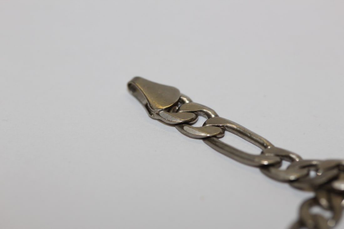 A Sterling Figaro Necklace - 4