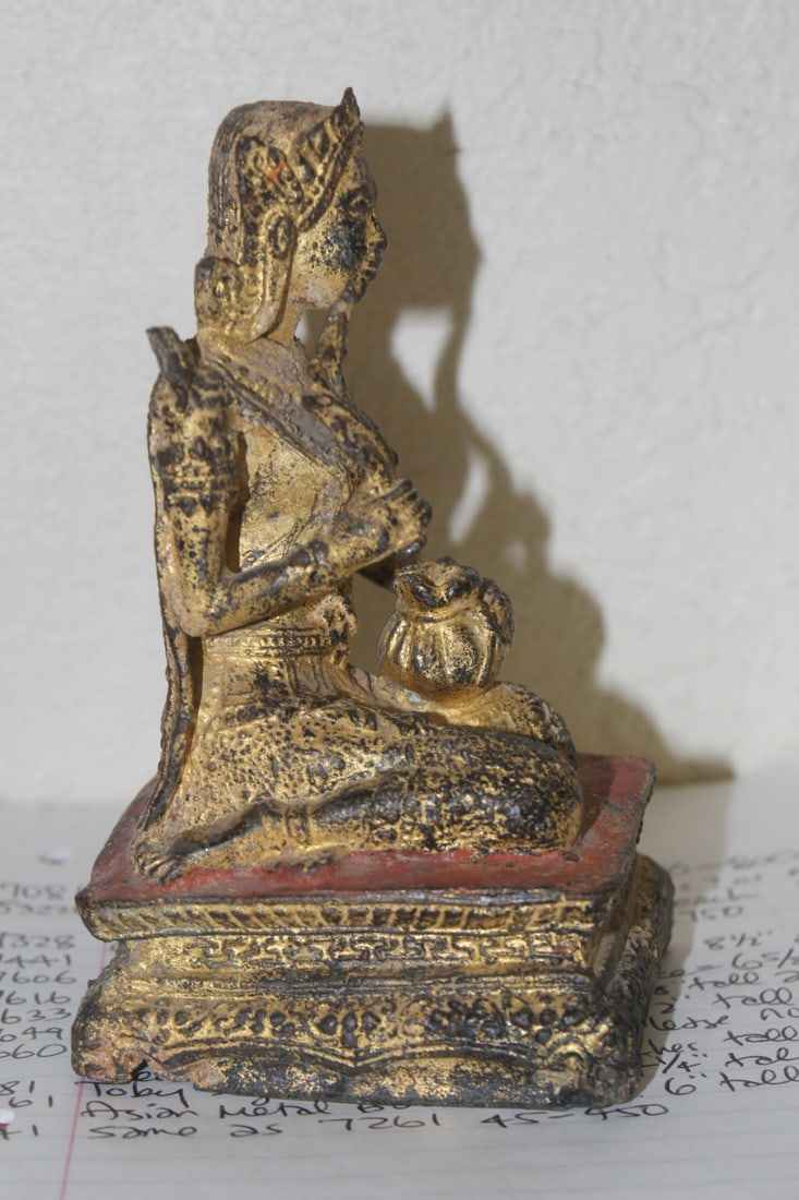 Asian Metal Buddha/God - 4