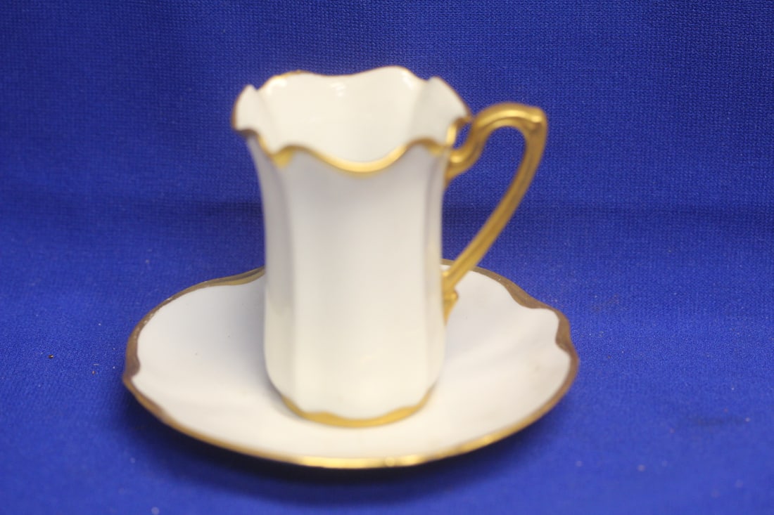R.S. Prussa Demitasse Cup and Saucer: cup= 3 1/4" in diameter