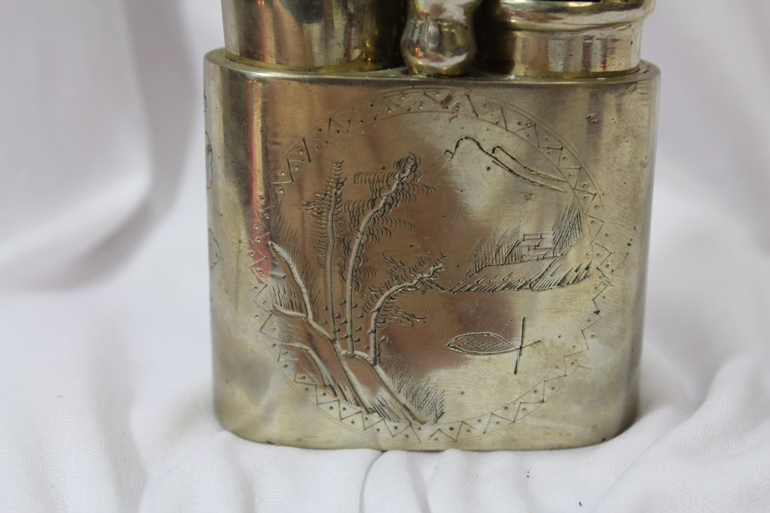 A Chinese Silverplated Waterpipe - 3
