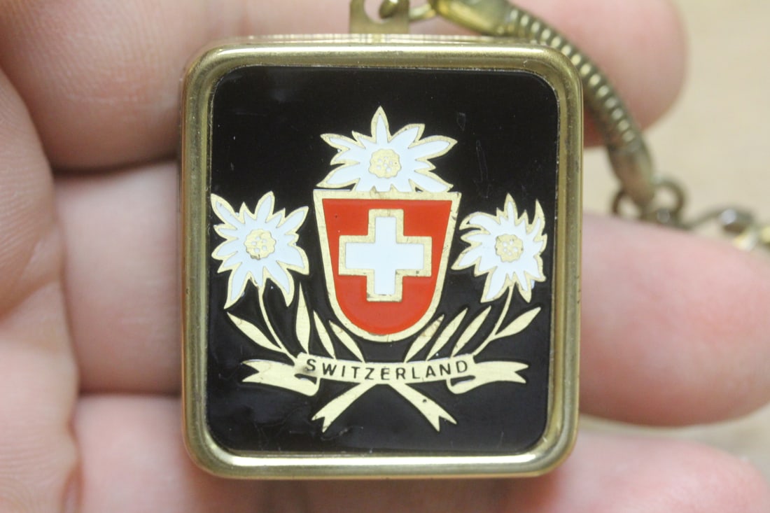 Rare Vintage Enamel Keychain - 2