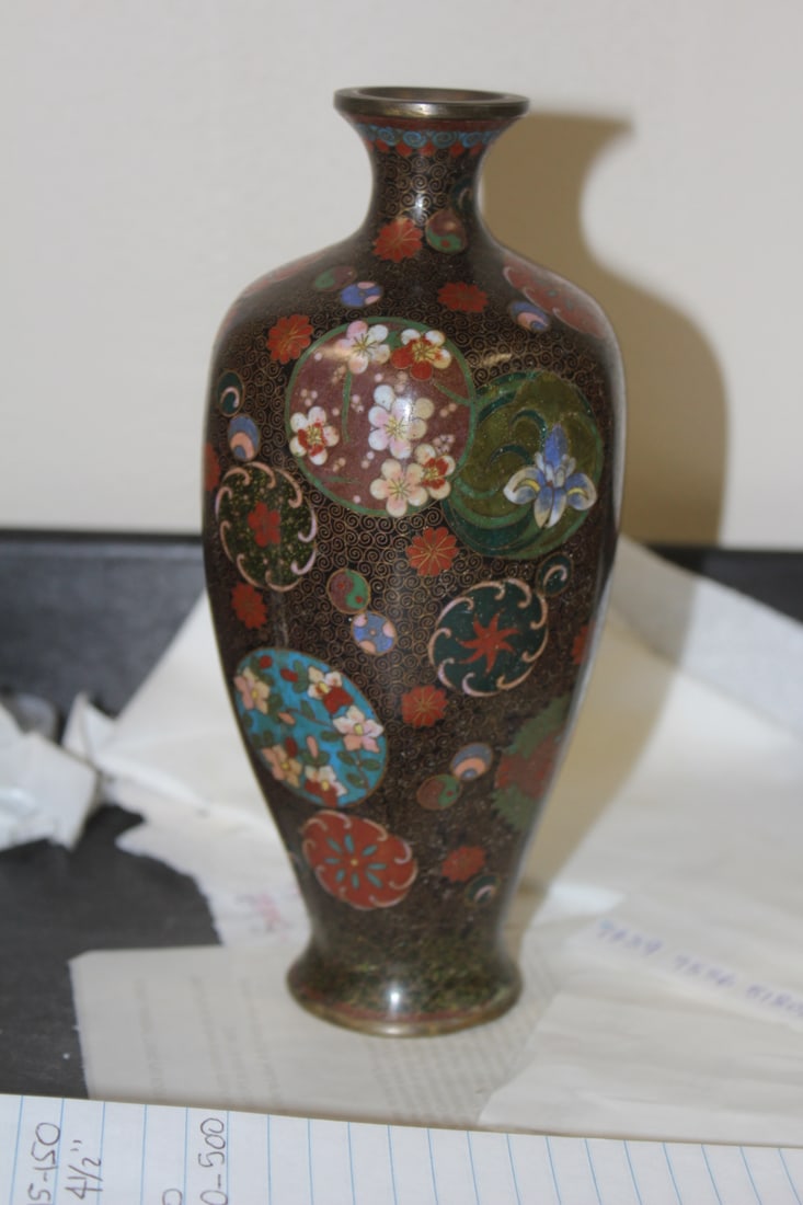 Antique Japanese Cloisonne Vase - 3