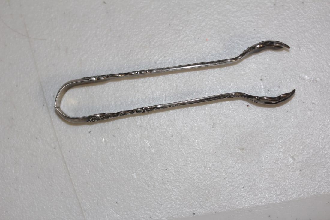 Sterling Silver Victorian Sugar Tong - 2