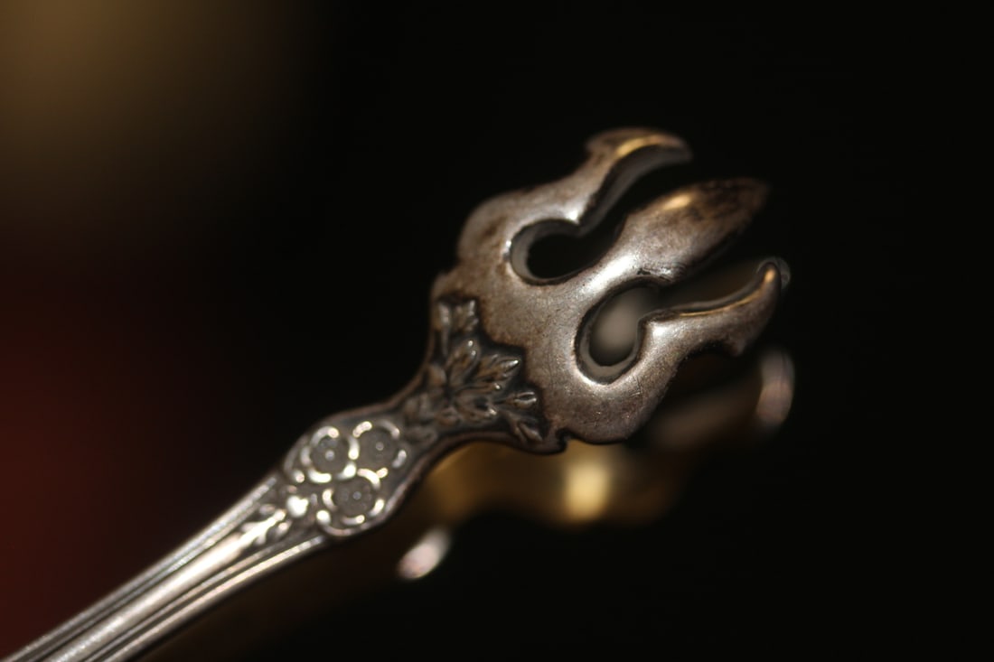 Sterling Silver Victorian Sugar Tong - 5