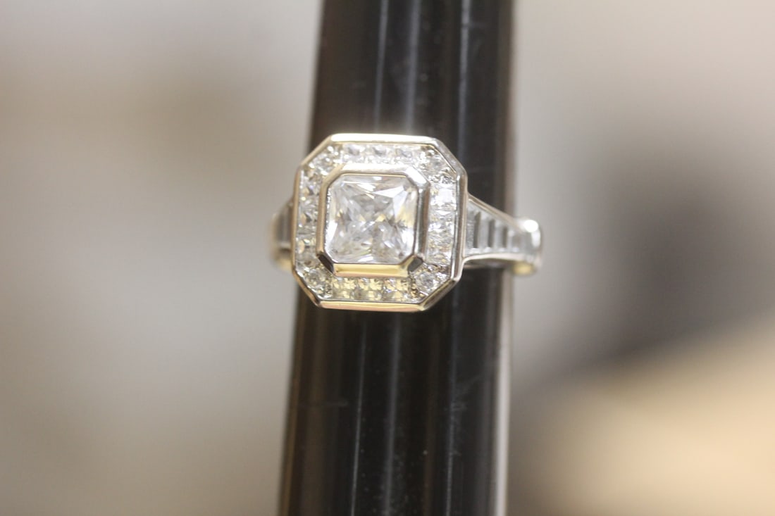 Sterling and Cz Ring - 2