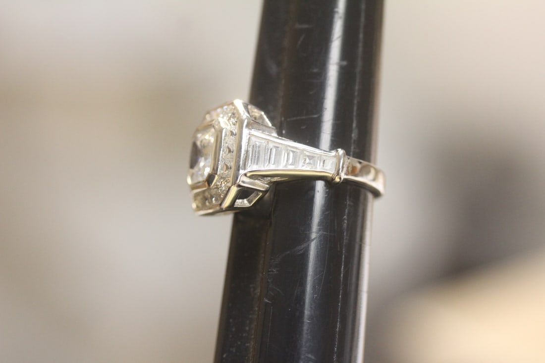 Sterling and Cz Ring - 3
