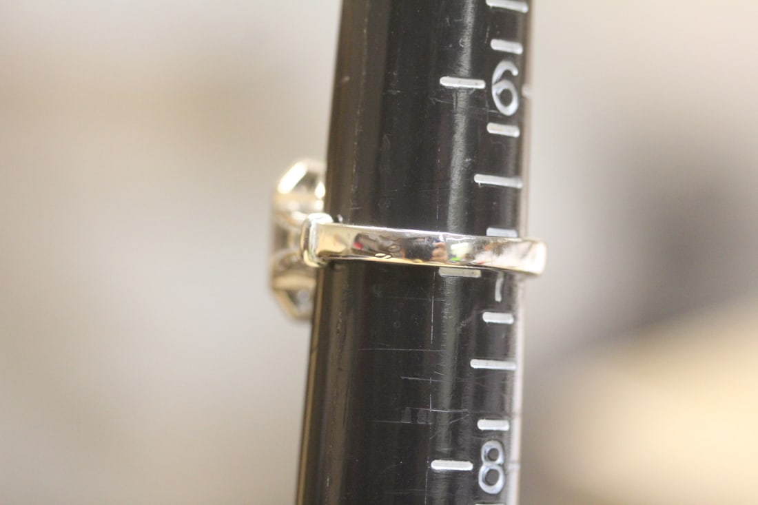 Sterling and Cz Ring - 4